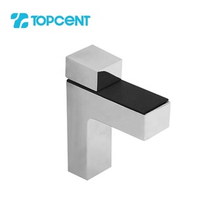 TOPCENT F Shape Bathroom Suspension Metal <strong>Mirror</strong> Glass Clamp Adjustable Shelf <strong>Brackets</strong> - Product Image 2