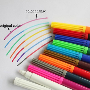 Custom Non-toxic Fine Tip 9+1 Magic Color Changing Marker Pen