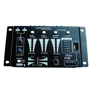 Professional Digital Mini Mixer DJ DJ-302USB