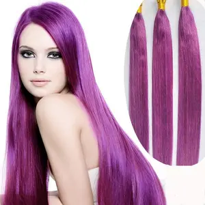 Violeta violeta cor de cabelo tecer cabelo vermelho