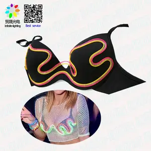 Wholesale light up led bra And Dazzling Stage-Ready Apparel 