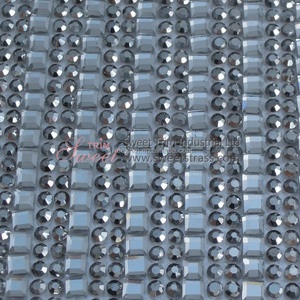 Phong Cách Mới Trung Quốc Bán Buôn Quần Áo Rhinestone Keo Lưới Hotfix Để Trang Trí - Product Image 6