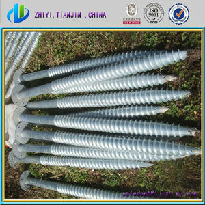 Hi-q por inmersión en caliente galvanizado tornillo pila y polo tornillo y <span class=keywords><strong>pica</strong></span> de <span class=keywords><strong>tierra</strong></span> anchor hacer in China - Product Image 1