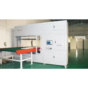 Vertical CNC PU polyurethane foam sponge sheets cutting machine