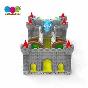 遊び場用中国ドラゴンをテーマにしたインフレータブル跳ねる城 - Product Image 5