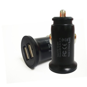 24W Mini Dual Port 12-24V USB sạc xe hơi nhanh tay-miễn phí stereo chống cháy RoHS vượt qua Thuốc lá nhẹ hơn - Product Image 1