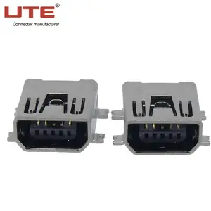 Mini USB Connector with A/B Male Female Port Plug to Color Code Wiring Cord, for Battery Chargers