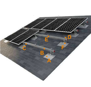 <span class=keywords><strong>Support</strong></span> de fixation <span class=keywords><strong>plat</strong></span> SOEASY pour panneaux solaires photovoltaïques sur toiture métallique - Product Image 4