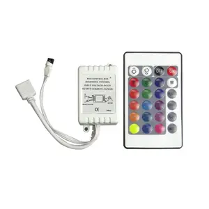 Không Dây 24 Keys RGB IR Điều Khiển Từ Xa LED Strip Điều Khiển Đầu Vào DC12V 6A Điều Khiển Cho 3528 5050 RGB LED Strip