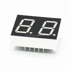 UAL Bit-pantalla LED de siete segmentos, pantalla de 0,4 "0,5" 0,52 pulgadas, 2 dígitos 7 segmentos 5221Afnd