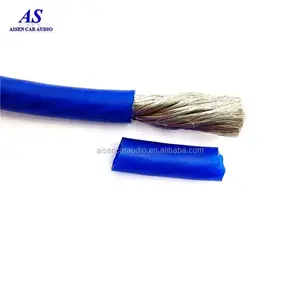 AISEN CAR AUDIO CABLE 4GA BLUE 100 FEET COPPER 4 GAUGE FLEXIBLE 100% OFC POWER CABLE WIRE