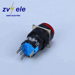 直径16MM AD16 12VLEDプッシュボタンスイッチ、M16 24v 220V5ピン付き - Product Image 4