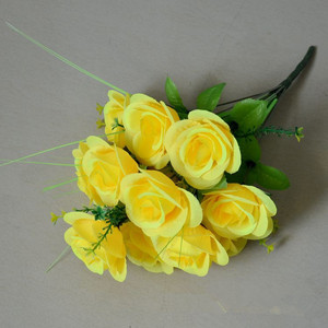 Ramo <span class=keywords><strong>de</strong></span> <span class=keywords><strong>Flores</strong></span> <span class=keywords><strong>de</strong></span> Rosa Artificial Barato <span class=keywords><strong>para</strong></span> <span class=keywords><strong>Cementerio</strong></span> - Product Image 2