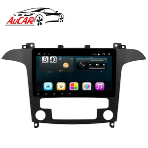 AuCar 9 "Android 10 Auto DVD-Player Head Unit GPS-Navigation Autoradio Auto Stereo Touchscreen Für Ford S-Max Galaxy 2006-2015