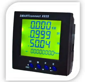 Solar Meter 3 Phase Panel Power Analyzer Smart Connect X835 Solar Power Meter Modbus RS485 Plug In Connection Type