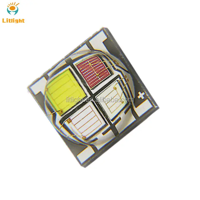 Shenzhen Iluminação Hi Power 12W PLCC-8 Top Mount tipo 4in1 4W 8W 10W 4*3 Diodo W RGBW LED chip 5050 SMD Pacote 8 pinos