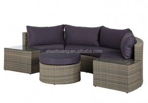 Vườn PE Mây <span class=keywords><strong>Sofa</strong></span> Bộ Với Ottoman - Product Image 4