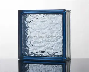 Best-selling decorative pattern color glass block / brick for wall