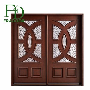 De luxe Banquet <span class=keywords><strong>Hall</strong></span> D'entrée Double Balançoire Porte En Bois Massif - Product Image 5