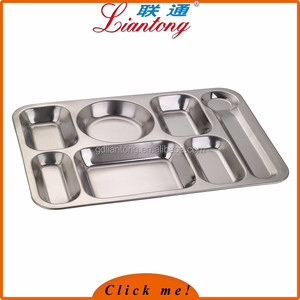 Échantillon gratuit en gros pas cher <span class=keywords><strong>prix</strong></span> miroir poli en acier inoxydable <span class=keywords><strong>grand</strong></span> 7 compartiments plateau - Product Image 2