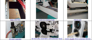 Automático CNC máquina de torno de madera para torneado columna pabellón - Product Image 4
