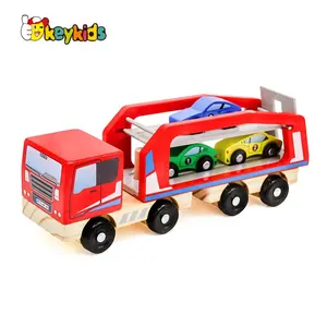 Mini trator de brinquedo infantil, reboque e trator de brinquedo de madeira para venda w04a413