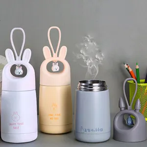 UCHOME Rabbit Vacuum Insulated Water Bottle for Kids & Adults,Cute Rabbit Thermos Travel Mug for Hot/Cold Beverage
