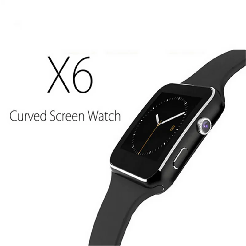 도매 내구성 X6 Bt 스마트 손목 시계 전화 Smartwatch SIM 슬롯 아이폰 안드로이드