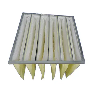 24x24x12, MERV 14,พ็อกเก็ตสังเคราะห์ Air FILTER,จำนวนกระเป๋า: 8 กระเป๋า