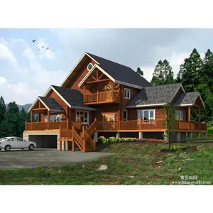 Luxurious Comfort Russia Pine Prefabricated Houses For Living