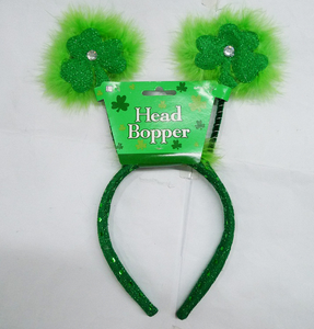 Día de san Patricio accesorios Trébol Feather venda Del Pelo - Product Image 1