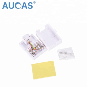 Điện thoại Bề mặt gắn kết hộp cổng kép rj11telecommunication cáp kết nối hộp - Product Image 2