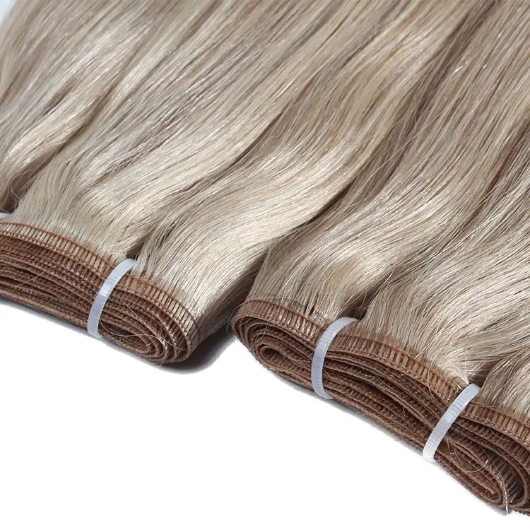 12A Grade Cambodian Human Remy Virgin Hair Super Thin And Light Flat Weft Extensions