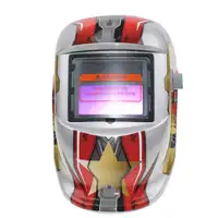 Cool Pro Helm Las Gelap Otomatis Tenaga Surya, Masker Pengelasan Penggiling Masker Khusus untuk Robot PA/PP Metalwork