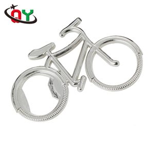 Tout nouveau mignon vélo en forme de Zinc alliage décapsuleur porte-clés porte-clés personnalisation ouvre-bouteille de bière - Product Image 1