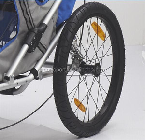 <span class=keywords><strong>Triciclo</strong></span> Plegable de <span class=keywords><strong>Doble</strong></span> Asiento <span class=keywords><strong>para</strong></span> Niños con Marco de Aleación de Aluminio, Remolque <span class=keywords><strong>para</strong></span> Bicicleta de Bebé - Product Image 2