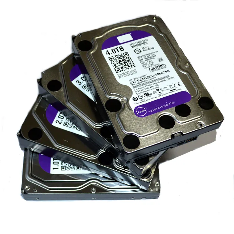 HDD 3.5นิ้วสำหรับเฝ้าระวังขนาด1TB 2TB 4TB 6TB 8TB สีม่วง