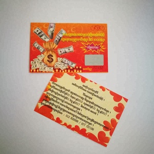 Usine Imprimer des Billets de Loterie Promotion <span class=keywords><strong>Coupon</strong></span> Anti-contrefaçon - Product Image 2