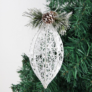 China groothandel Dongguan staaldraad bal wit kerstboom ornament - Product Image 2