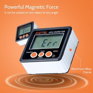 Electronic Protractor Digital Inclinometer 0-360 Aluminum Alloy Digital Bevel Box Angle <strong>Gauge</strong> Meter Magnets Base <strong>Measuring</strong> <strong>Tool</strong> - Product Image 3