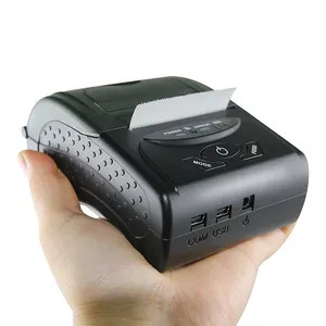 Portable black billing machine USB interface Mini mobile wireless thermal printer