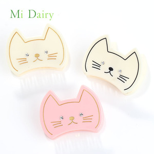 7cm lindo gatito hilo dorado gato pelo garra cangrejo abrazadera mandíbula Clip acetato acrílico vendedor accesorios para el cabello para mujeres niñas - Product Image 1