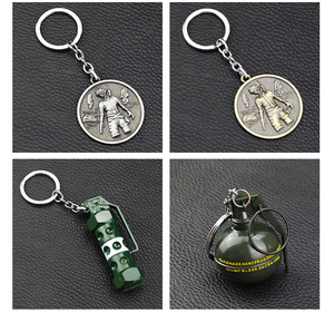 Kim Loại Vũ Khí Mô Hình Người Hâm Mộ Quân Sự Chảo Hoang Dã Ấm Đun Nước Keychain/Quân Đội Gas Chai Lựu Đạn Khói Bom Mảnh Vỡ Mảnh Vỡ Quà Tặng Keychain - Product Image 6
