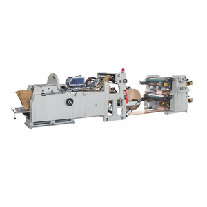 LMD-400B 600B + YT-4800 Ruian Lilin Máy Móc Kraft Paper Bag Making Machine Với Flexo Đơn Vị In Ấn - Product Image 1