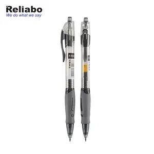 Reliabo בית ספר תלמיד מכתבים פלסטיק חומר 0.5Mm כפול כדור ציפורן נשלף ג 'ל עט