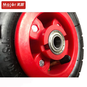 Rueda de goma neumática principal 6x2, carro de carro, rueda de <span class=keywords><strong>cochecito</strong></span> con llanta de plástico, garantía de 3 meses - Product Image 6