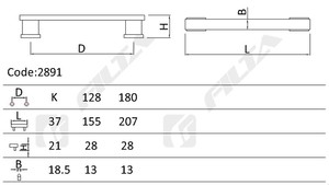 Trung Quốc Thiết Kế Mới Kẽm Bền Tủ Đồ Xử Lý 2891 - Product Image 6