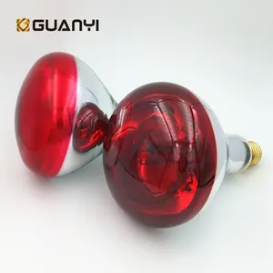 250W warm infrared light Halogen bulb heat lamp for poultry heating with CE and RoHS certificate