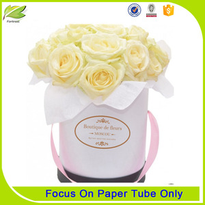 Luxury <span class=keywords><strong>rose</strong></span> rosa rotonda fiore di cartone scatole - Product Image 4