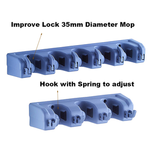 ที่แขวนไม้กวาดอเนกประสงค์พร้อมสปริงปรับปรุง,ที่แขวนไม้ม็อบขนาดเส้นผ่าศูนย์กลาง35มม. สไตล์ใหม่ - Product Image 4